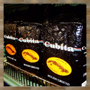 Cubita ground coffee sold in a Havana store